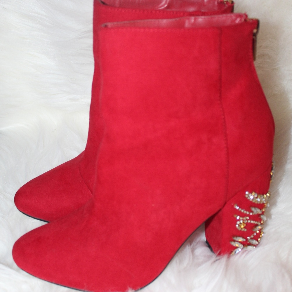 Red "Lisa" Booties